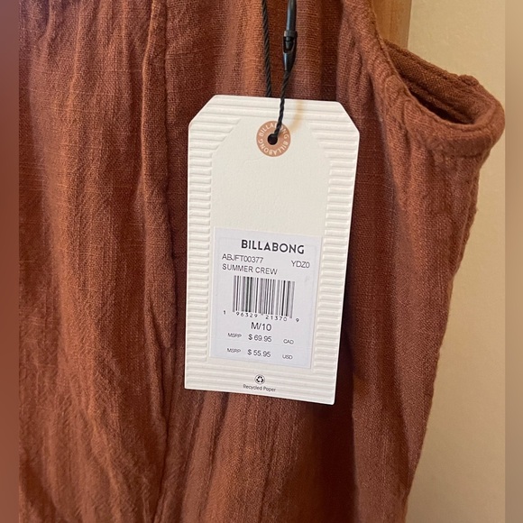 SOLD. BNWT Billabong Stay a while Linen Dress - Picture 5 of 5